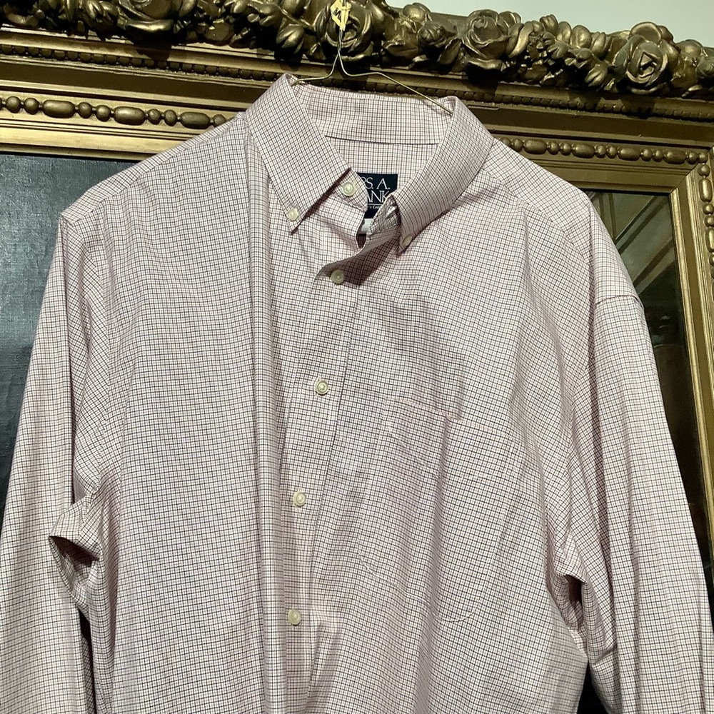 Trio of Jos A Bank Men's Travelers Collection Button Dress Shirts Sz L - Picture 5 of 7